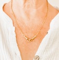 Gold Filled or Sterling Silver Mixed Rolo Chain with Swivel Clasps | The Charlotte Necklace with Large Swivels