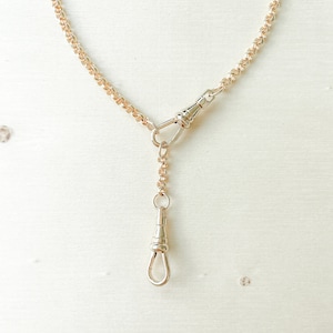 The Iris Chain With Extender-14k Gold Filled Belcher Rolo Chain Necklace with Swivel Clasp Extender