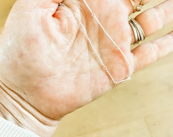 Stasia Bar Necklace | 14k Gold Filled Or Sterling Silver Bar Chain