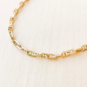 Vesta Necklace | 14k Gold Filled Or Sterling Silver Mariner Chain | Waterproof Gold Chain