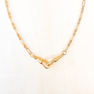 Long Short Link Chain with Double Swivel Clasps In 14k Gold Fill | The Genevieve Chain with One or Two Swivel Clasps