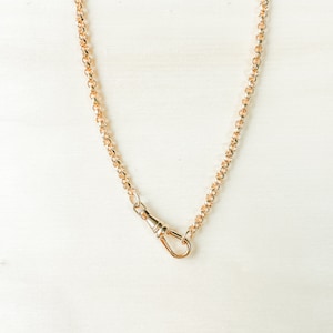 Die Iris Kette-14k Gold Filled Belcher Rolo Kettenhalskette mit Drehverschluss