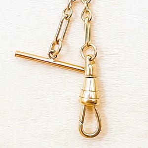Gold Filled Chain Extenders: Swivel Clasp, T Bar