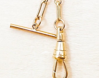 Gold Filled Chain Extenders: Swivel Clasp, T Bar