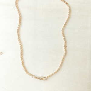 Colar Iris Chain - Corrente Belcher Rolo em Ouro 14k com Fecho Giratório imagem 4