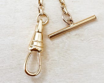 Chain Extender with Swivel Clasp and T Bar | Chain Extender or Toggle Bar with Swivel Clasp