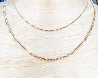 Asti Necklace | Gold Curb chain