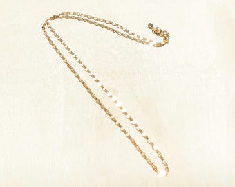 14k Gold Filled Dapped Chain Necklace -  Chloe Necklace