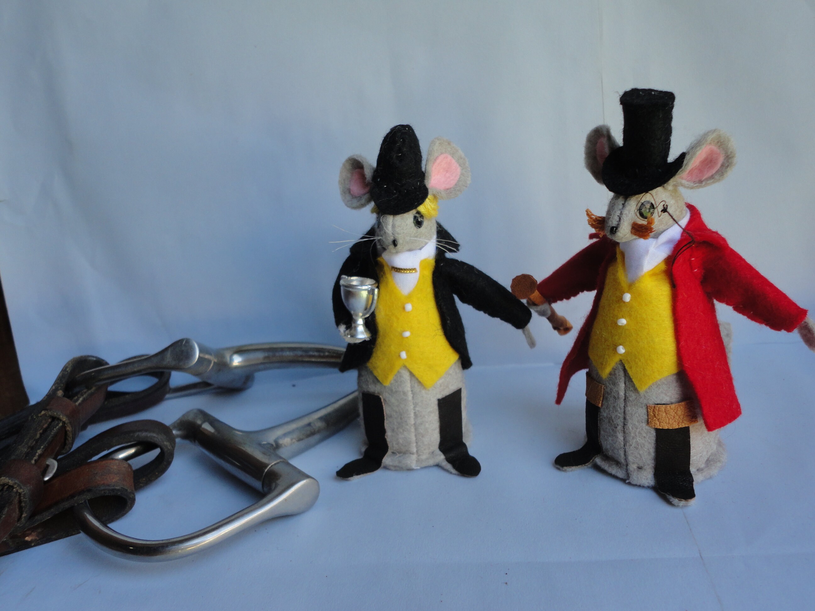 Equestrian Felt Mice, Riding, Fox Hunting, Lord & Lady