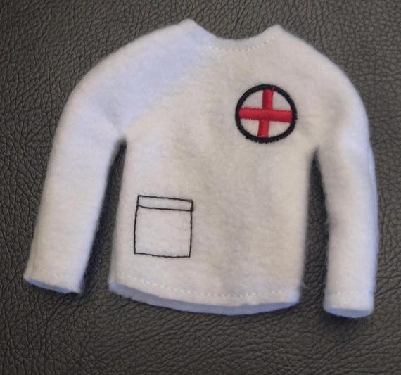 Medic Elf Sweater 10" Doll Christmas Clothing Prop