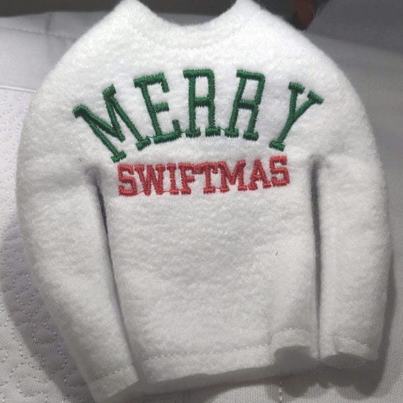 Merry Swiftmas! Elf Sweater 10" Doll Christmas Clothing Prop