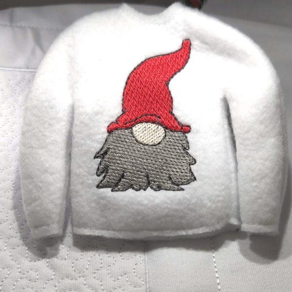 Gnome Elf Sweater 10" Doll Christmas Clothing Prop