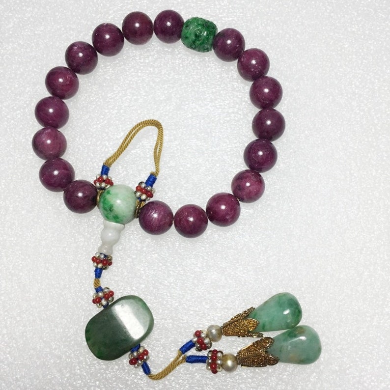 Rare Chinese Antique Ruby Hand Strings or Cheongsam Pendant - Etsy