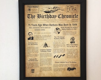 75th birthday ideas etsy