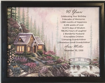 90 Year Old Gift Etsy