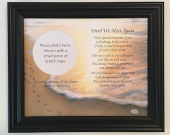 Memory of Father, Sympathy of Dad Gift, In Memory Gift, Frame Included, Memorial Day Gift, Condolence Gifts, Loss Of Father, Religious
