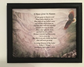 memory of father sympathy gifts mountains eagle sympathy etsy