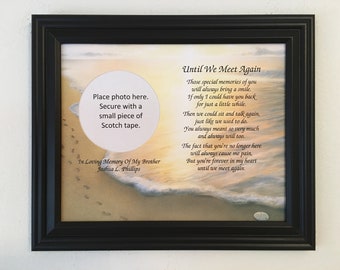 brother loss gift memory memorial sympathy gifts frame items