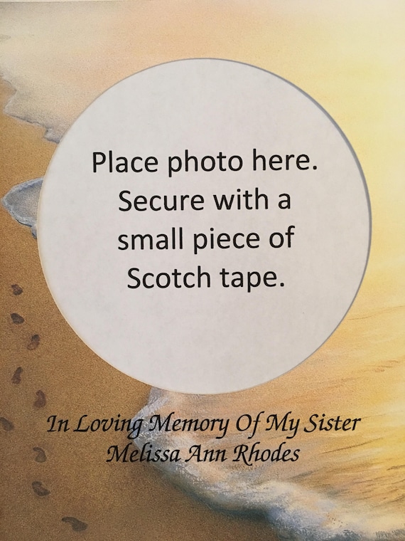 Memory of Sister, Sympathy of Sister Gift, In Memory Gift, Frame Included, Memorial Day Gifts, Condolence Gifts, Loss Of Sister, Footprints