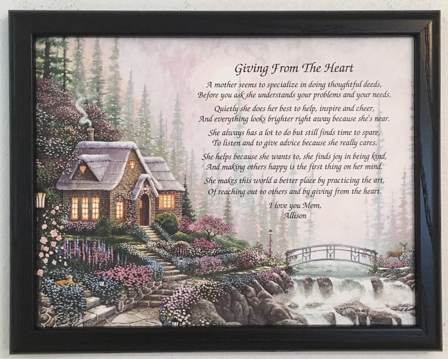 12th Anniversary Gifts, 12 Year Anniversary, Framed 12th