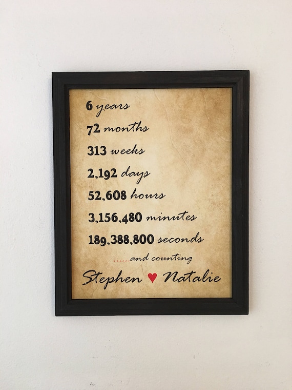 6 year anniversary gift for boyfriend