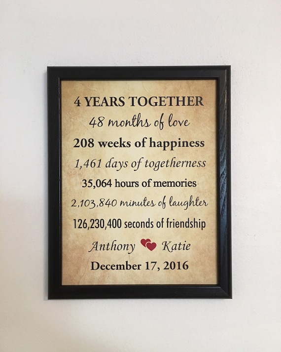 4 year anniversary gift for girlfriend