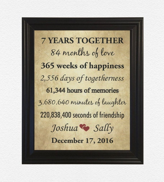 7 Years Together Forever To Go: Anniversary DAY Gifts: Funny Novelty 7th  Anniversary Day Gift For Husband / Wife - Blank Lined Notebook (6 x 9) -  Press, Anniversary Day: 9781702088626 - AbeBooks