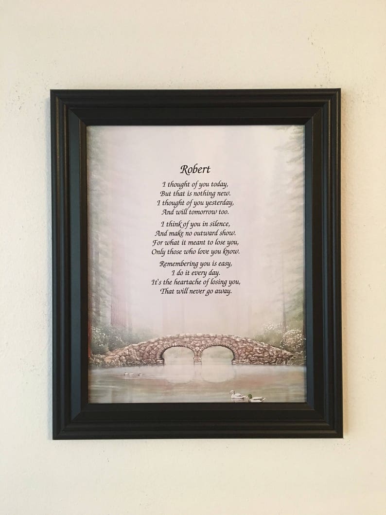 In Memory of Brother Sympathy Gift Loss of Brother Memorial Etsy