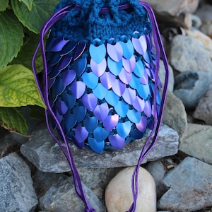 Large Dragon Scale Dice Bag or Pouch // gamer // CosPlay // WoW // Renaissance Fair