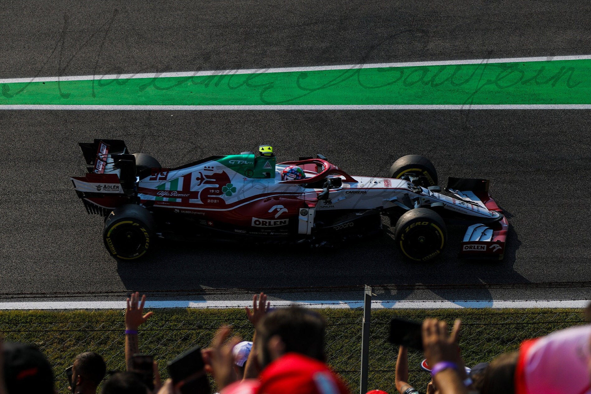Antonio Giovinazzi at the 2021 Italian Grand Prix Antonio Giovinazzi at 2021s Italian Grand Prix.