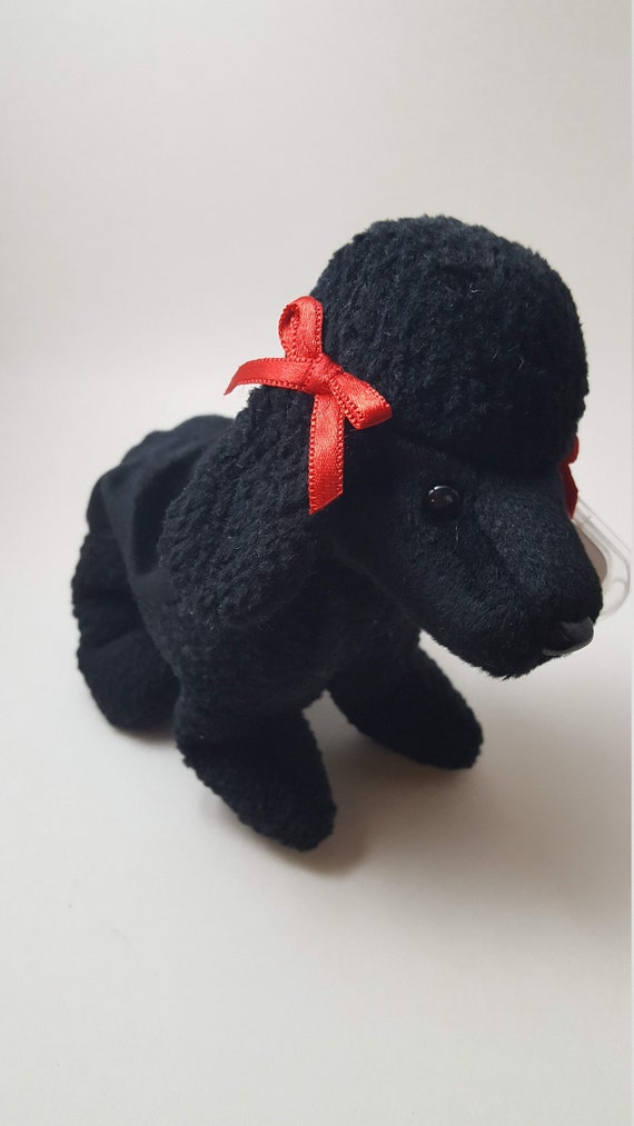 black poodle beanie baby