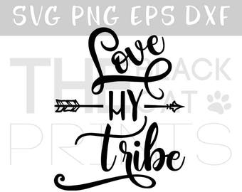 Download Love my tribe svg Feather svg file Tribal cut svg Family ...