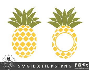 Download Free Pineapple Monogram Svg Etsy SVG Cut Files