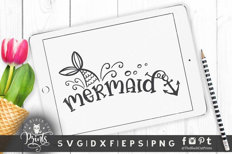 Mermaid SVG Heat transfer vinyl Mermaid tail svg Summer ...