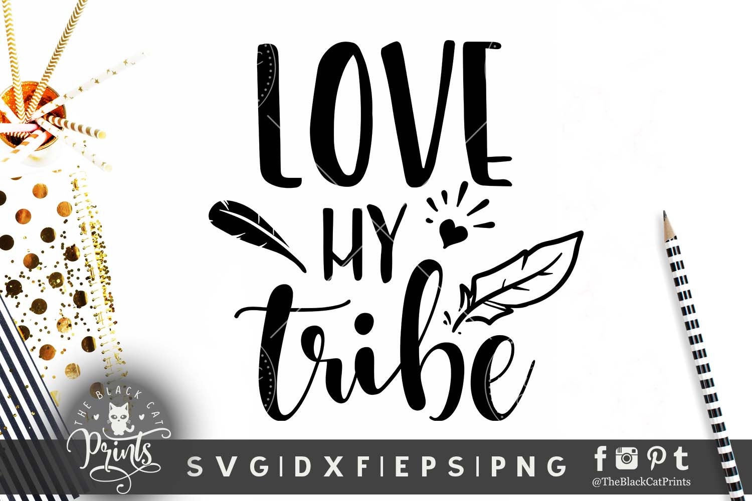 Download Love my tribe svg Feather svg file Tribal cut svg Family ...