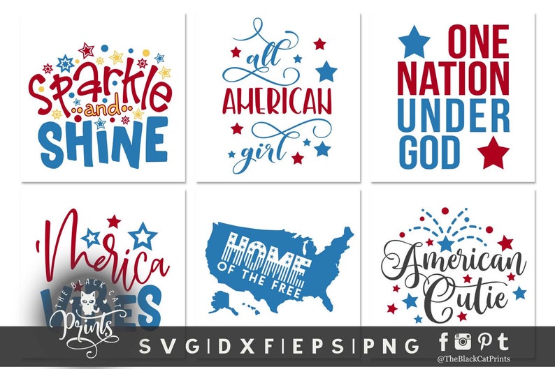 Download Clip Art 4th Of July Bundle Svg Designs Cameo Cricut Cut Files Independence Day Svg Bundle Deal Patriotic Svg Girly Cute America Svg Dxf Eps Png Art Collectibles
