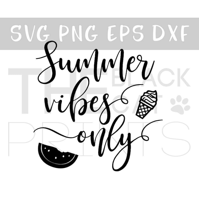 Download Summer vibes SVG file for Cricut Svg Summer vibes only Svg | Etsy
