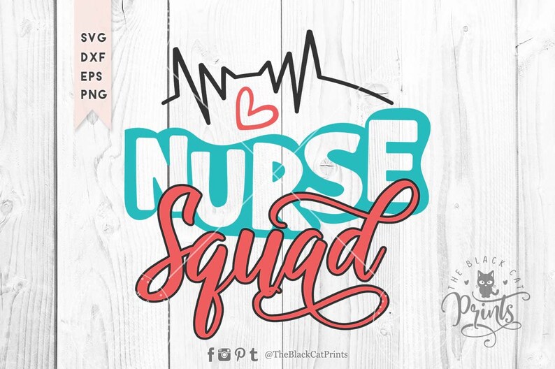 Download Nurse squad SVG cuttable file for Cricut Silhouette and other | Etsy