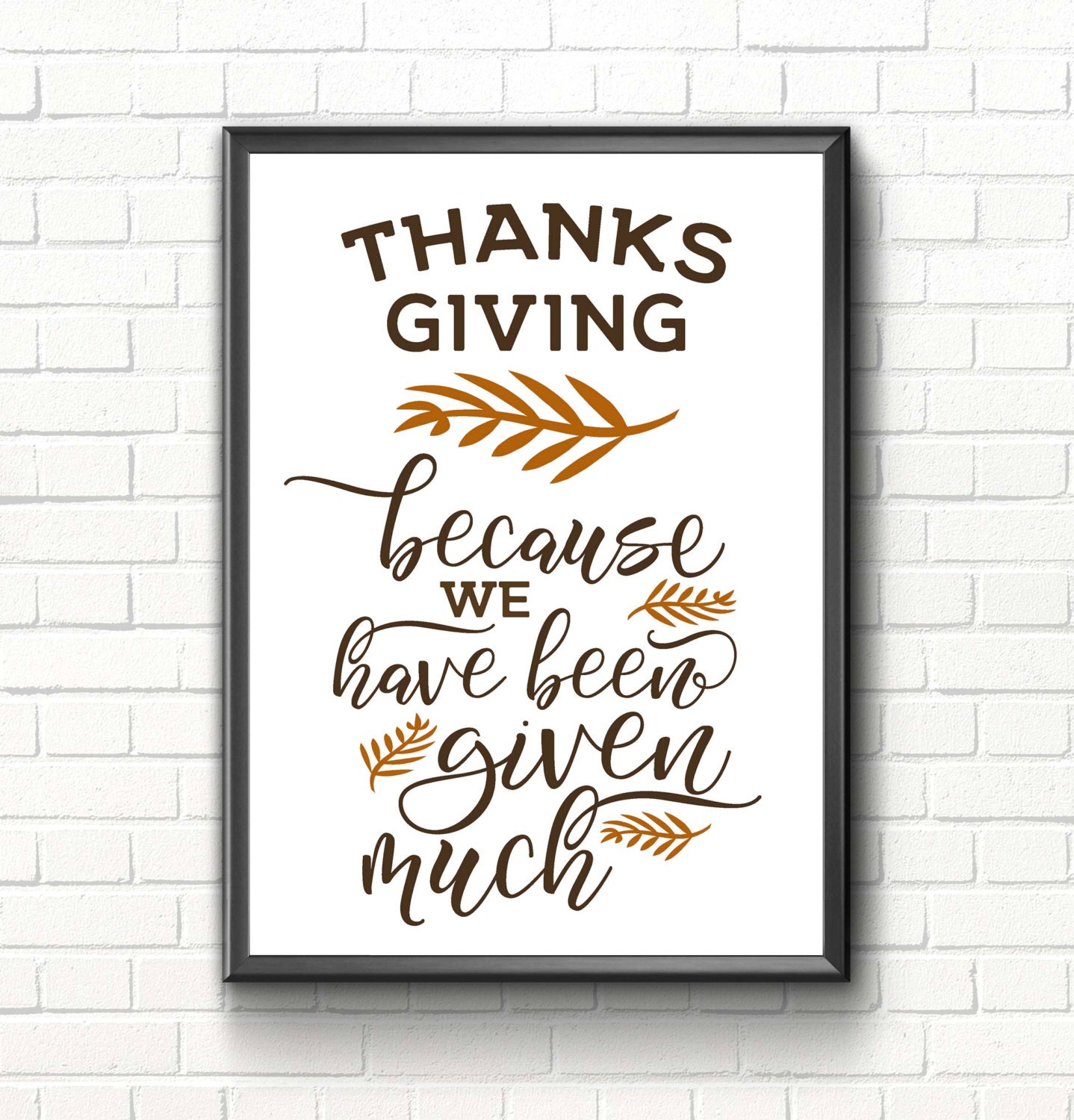 Thanksgiving Sign Printable Art Thanksgiving Quote Etsy