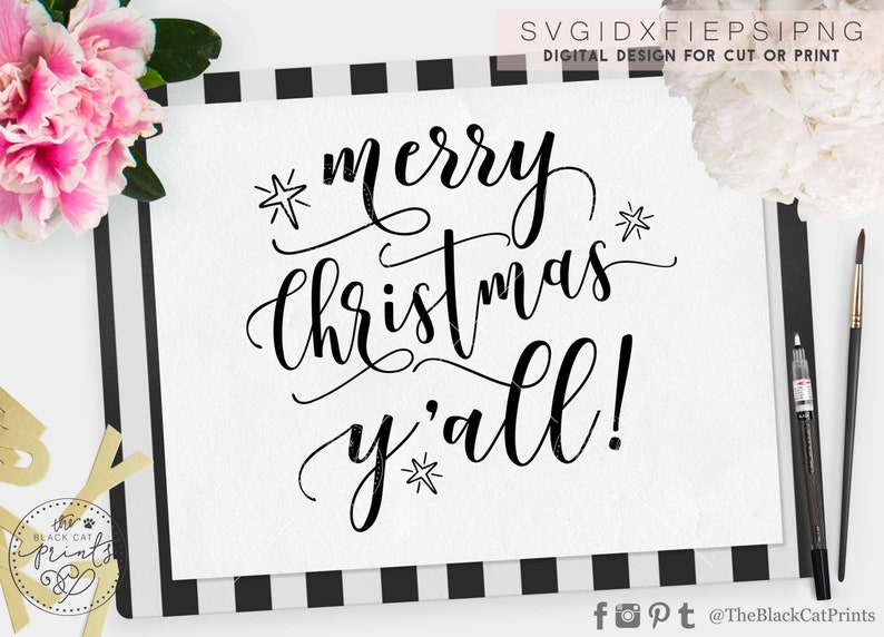 Download Merry Christmas Yall svg cut file Cricut svg design ...
