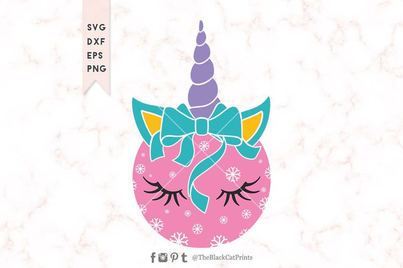 Download Christmas ornament Unicorn svg Christmas svg cut file Cute ...