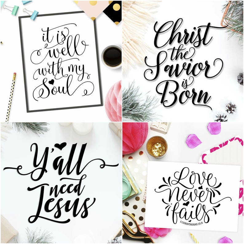 Download Christian SVG bundle Bible verse SVG files set Cricut SVG ...