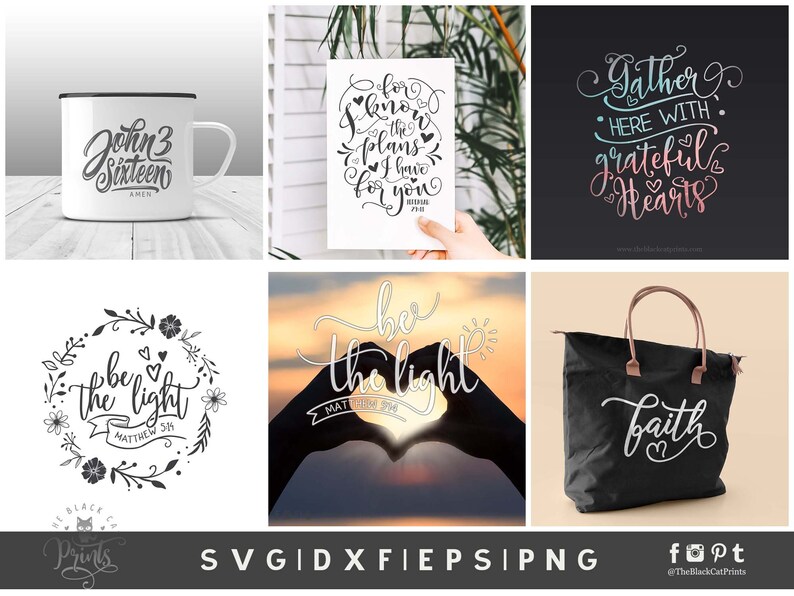 Download Christian SVG bundle Bible verse SVG bundle Cricut files set | Etsy