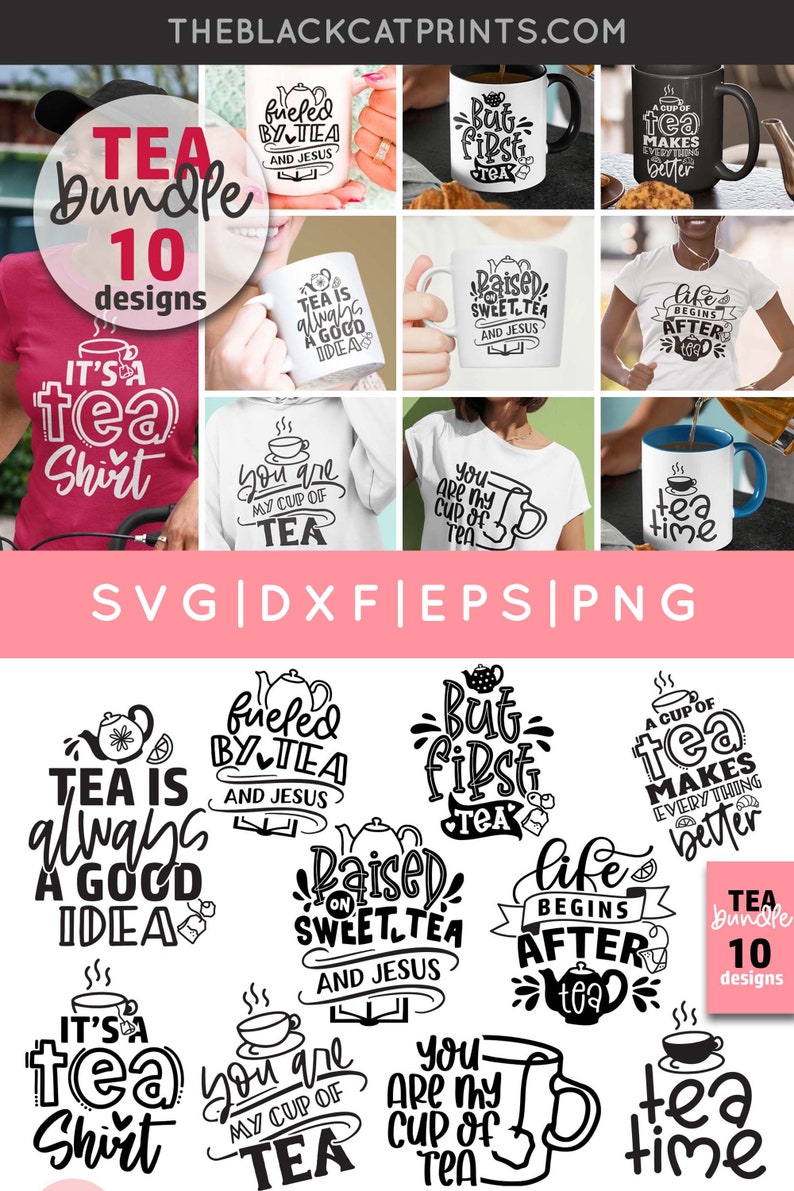 Tea SVG Bundle Tea Lover SVG Tea Svg Kitchen Svg Tea Etsy Canada