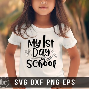 My First Day Of School SVG For Shirts | School svg | Kids svg | Back To School svg | First Grade svg | Teacher First Day svg | School Shirt