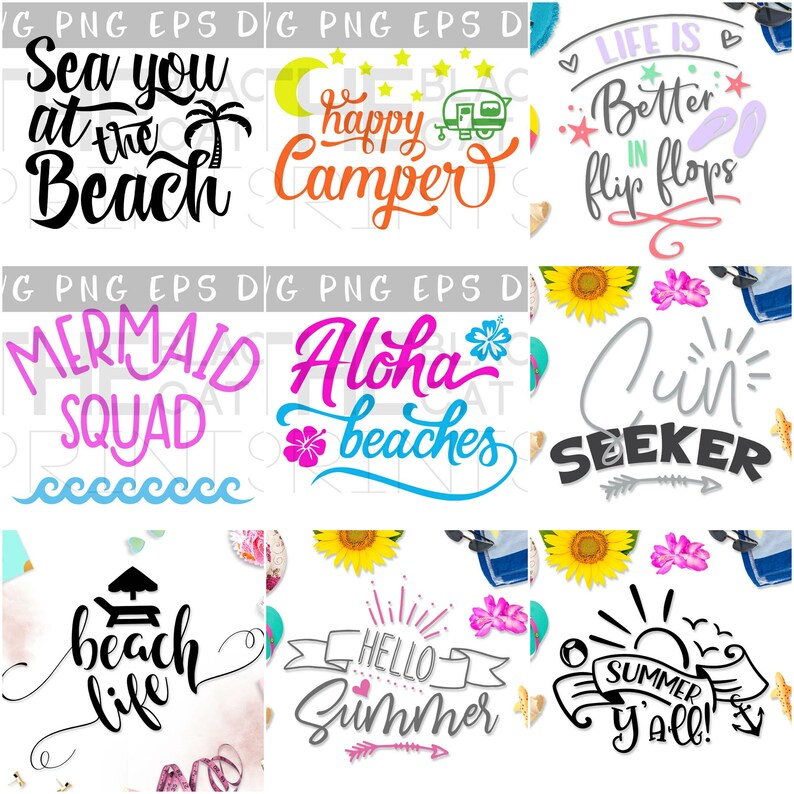 Download Summer SVG bundle Sale SVG files set Cricut svg Iron on ...