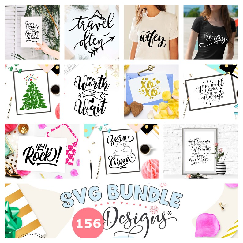 Big SVG Bundle Sale SVG Files Set Cricut Svg Iron on Sayings Etsy