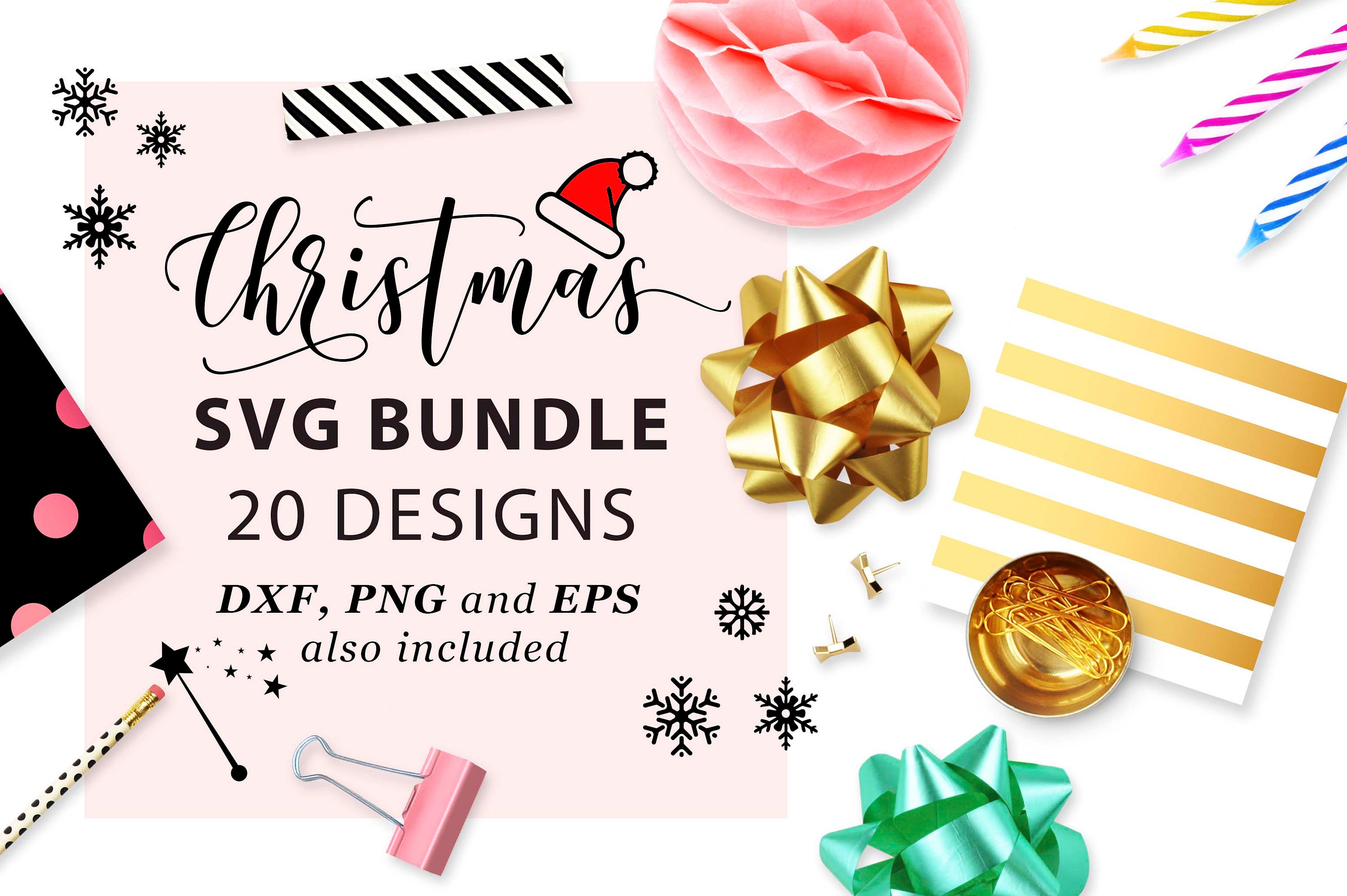 Download Christmas SVG bundle Merry Christmas SVG files set SVG Cricut | Etsy