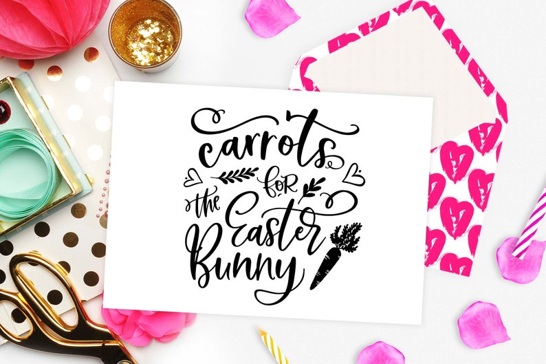 Carrots for the Easter bunny svg Cricut file Easter svg Bunny | Etsy