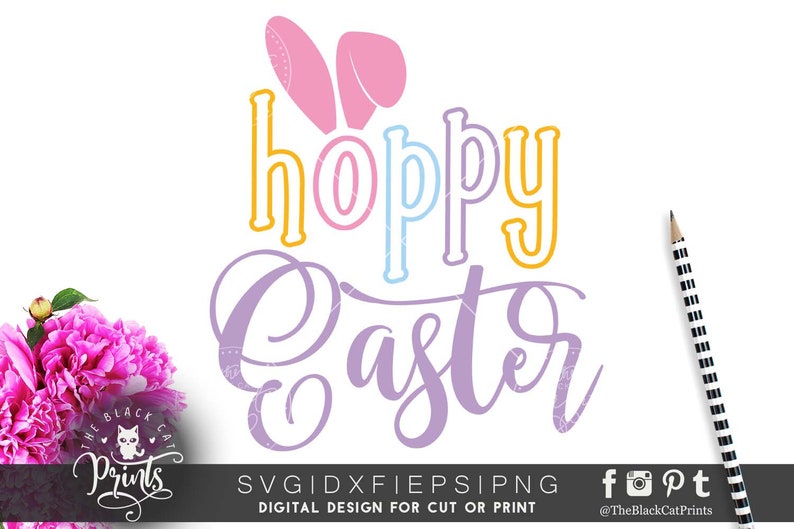 Download Hoppy Easter svg cut file Bunny ears svg for Cricut svg ...